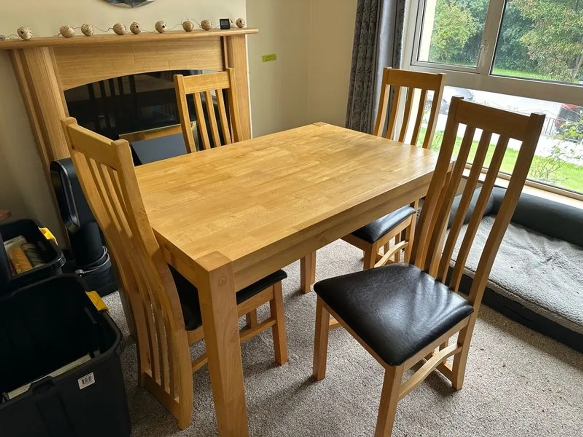 Dining Table & 4 Chairs - Image 2