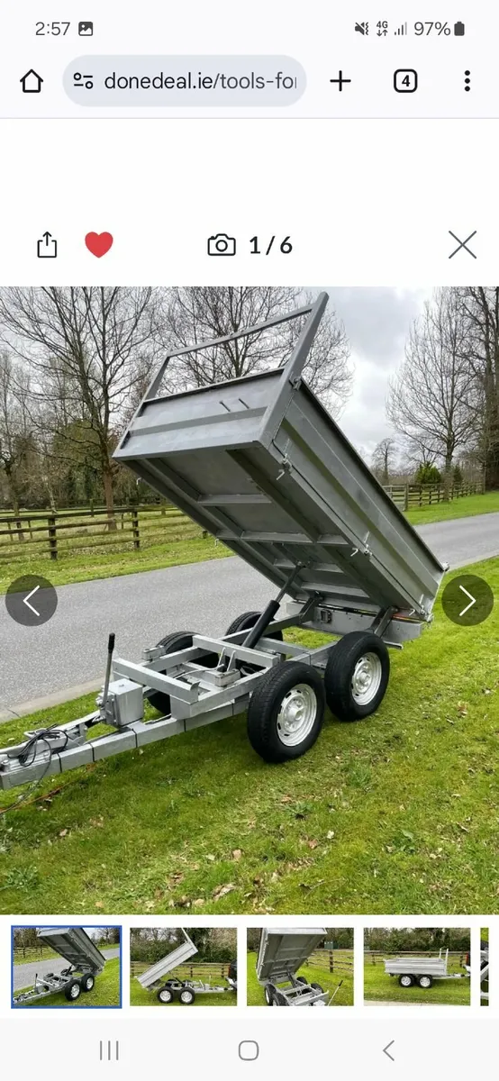 7x4 Tipper Trailer - Image 2