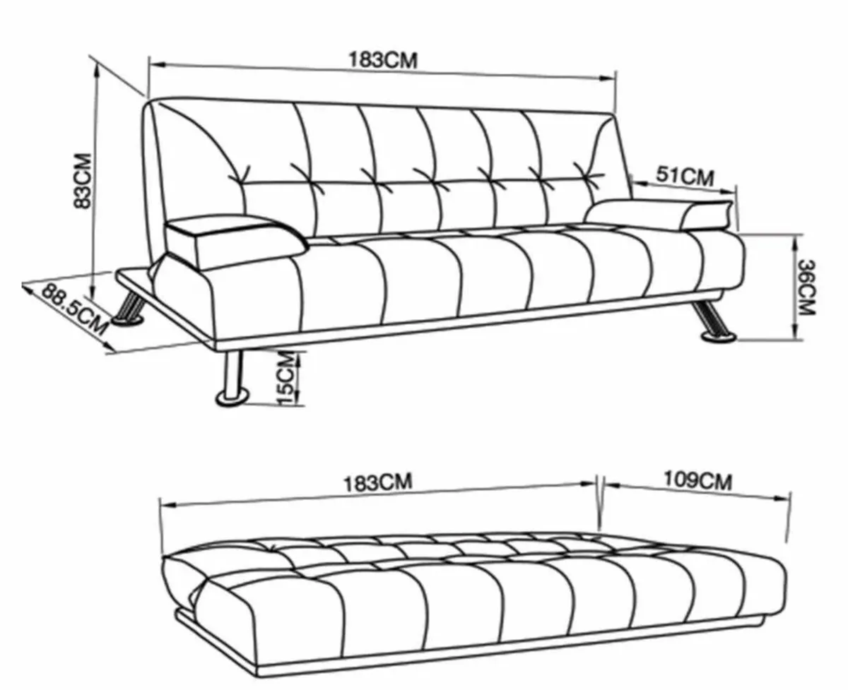 Sofa bed - Image 2