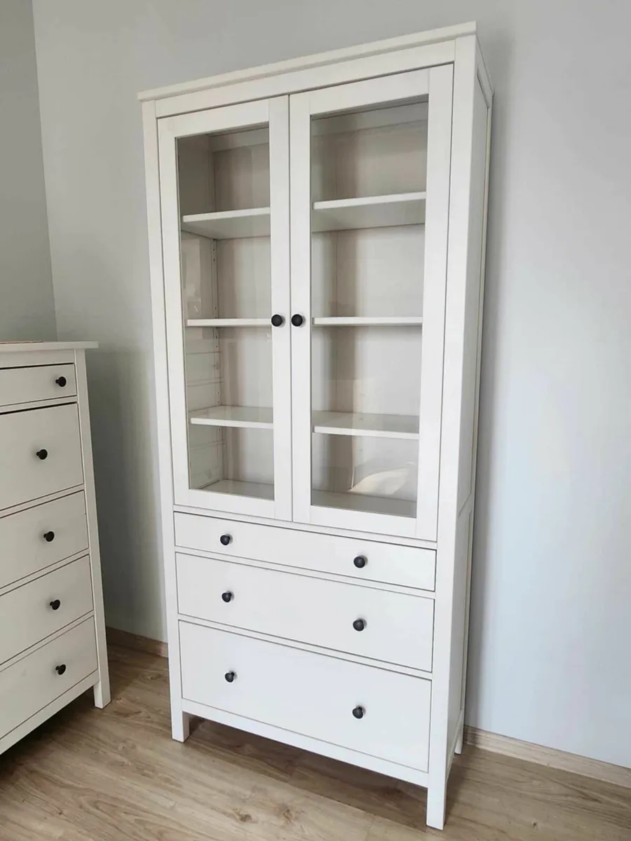 Ikea Hemnes glass door cabinet - Image 1