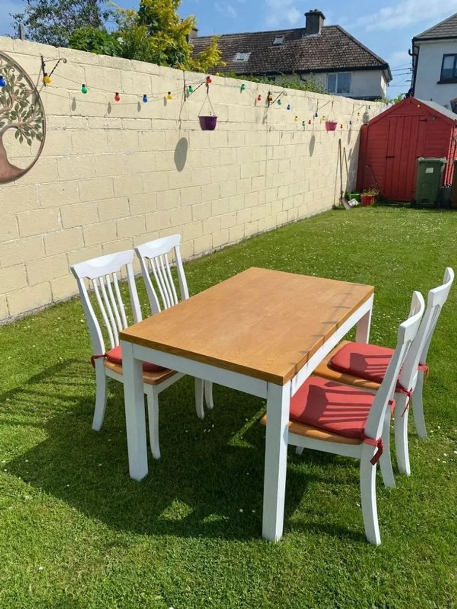 Dining Table with 4 Chairs - Image 2