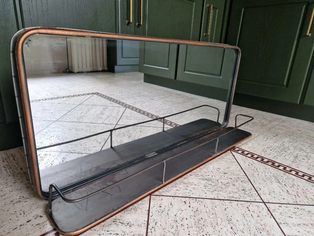 Bronze Mirror with shelf - Image 1