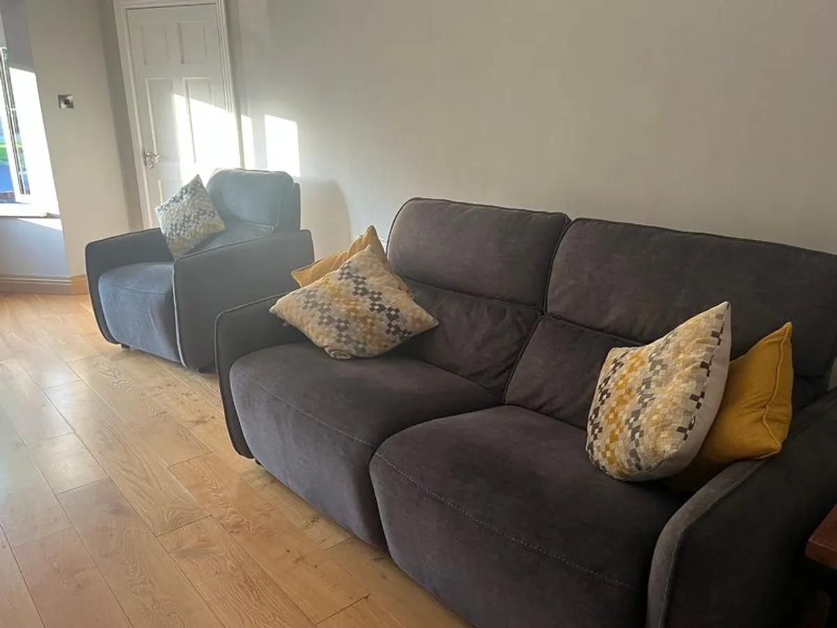 Sofa (electric recliner sofa and matching recliner chair) - Image 1
