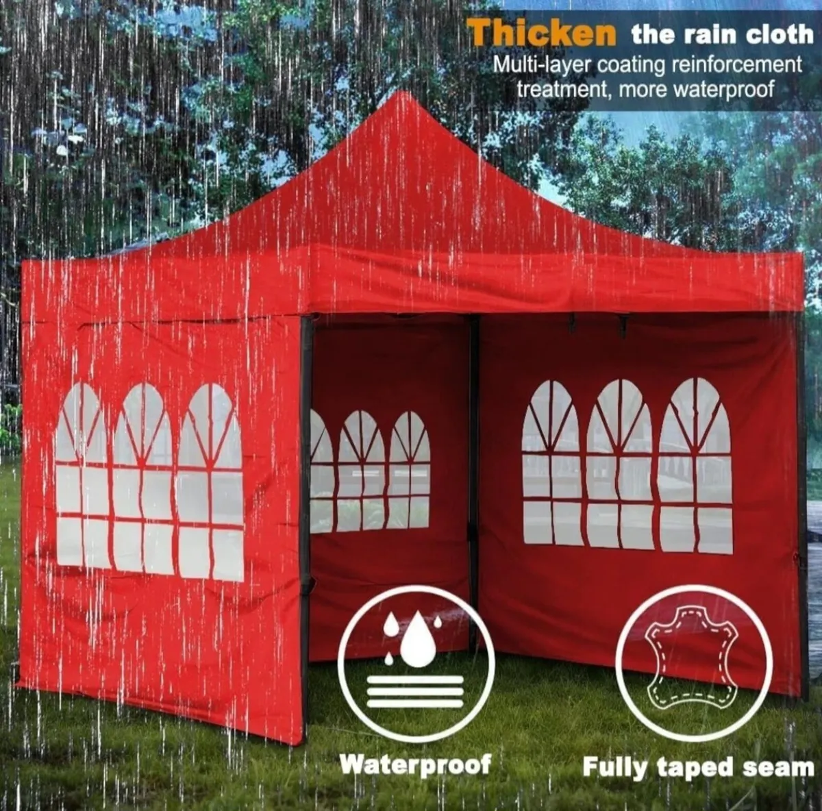Pop-up gazebo heavy-duty 2x2m-3x3m - Image 1