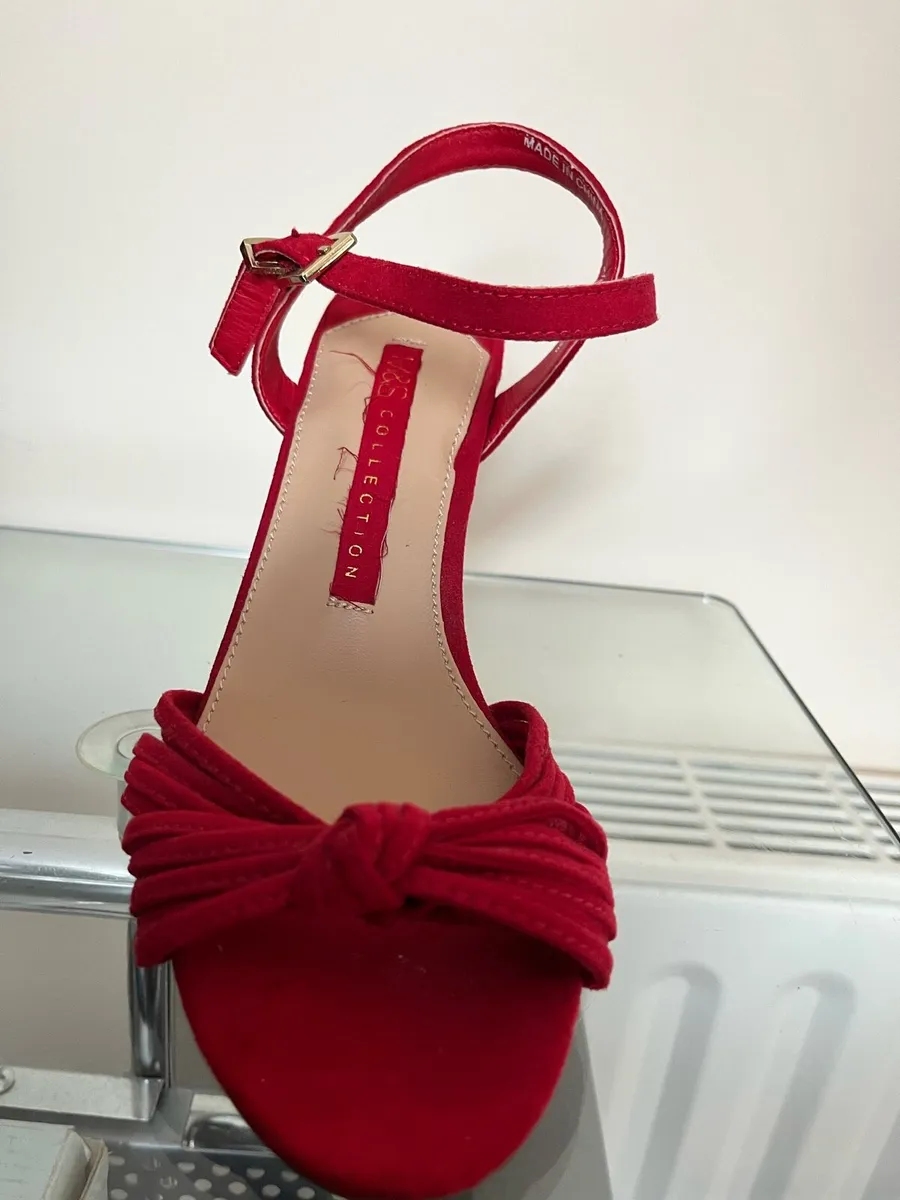 Red suede sandals - Image 3