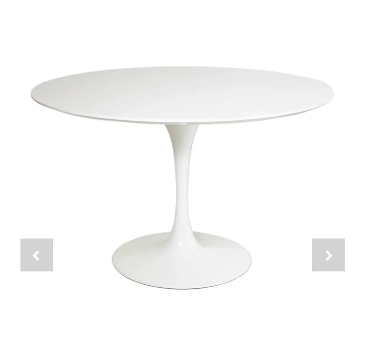 Eero Saarinen Tulip Style Table - White Top 90cm / Diameter - Image 1
