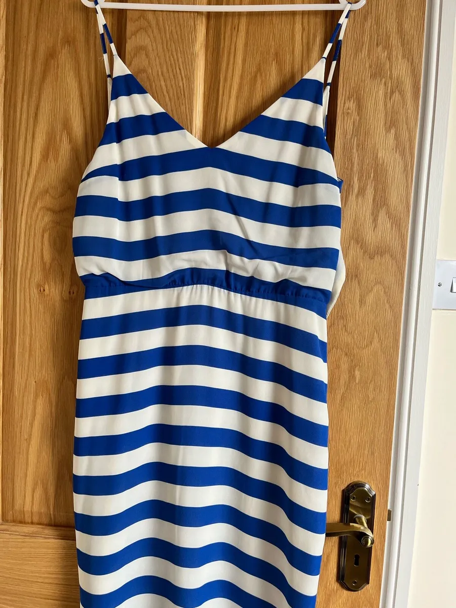 Blue and white Striped dress - Image 1