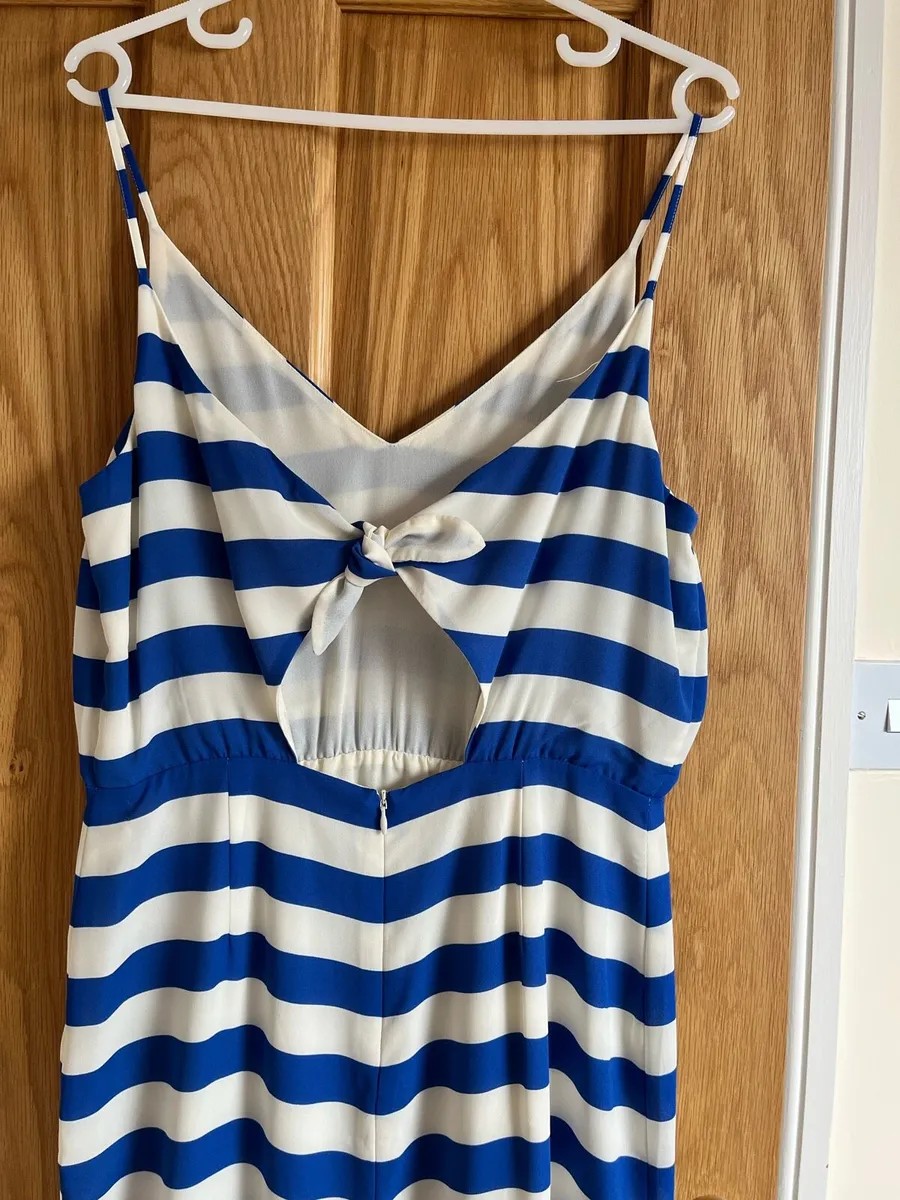 Blue and white Striped dress - Image 4