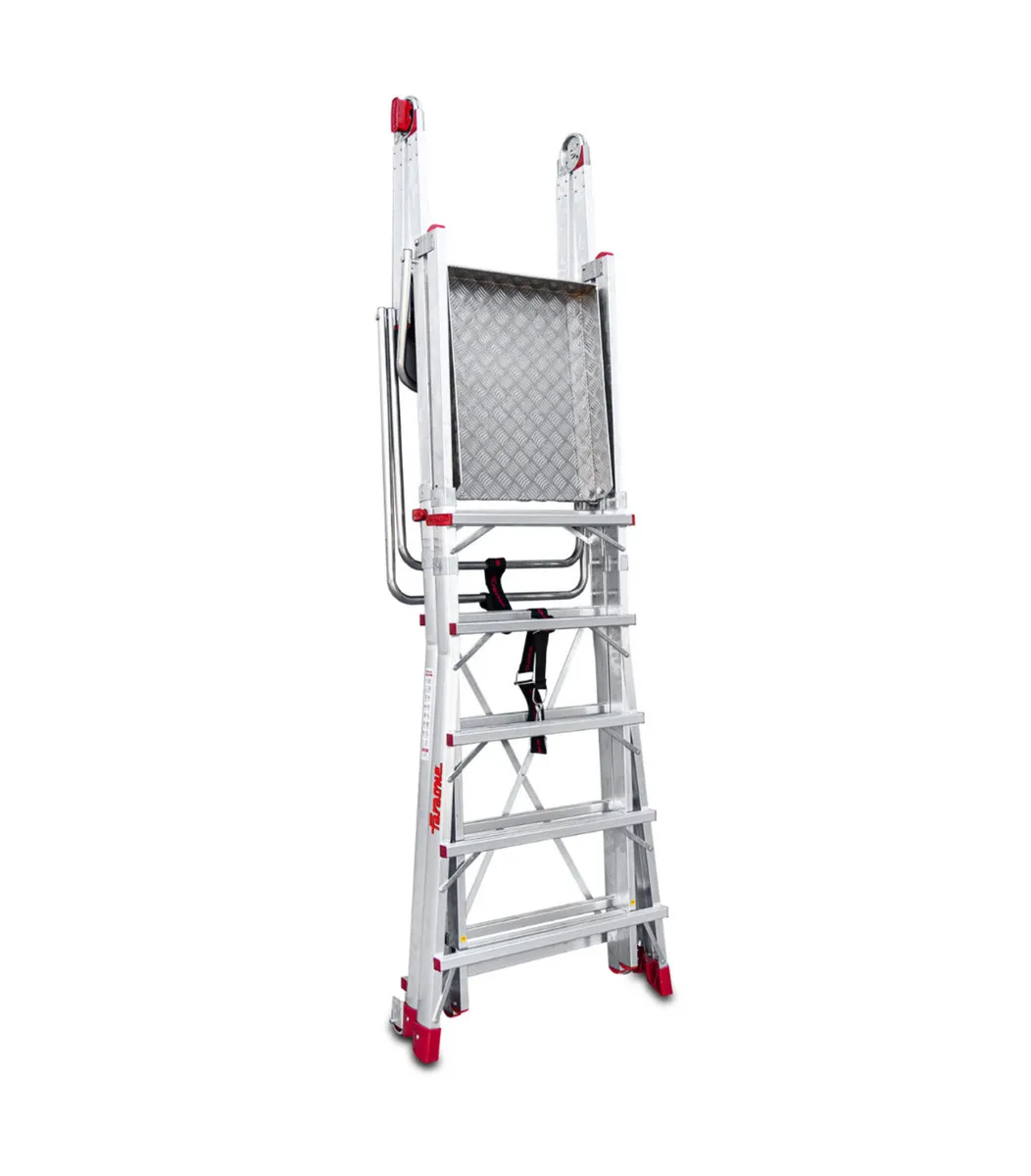 TELESCOPIC PODIUM STEPLADDER 5 - 9 RUNG - Image 1