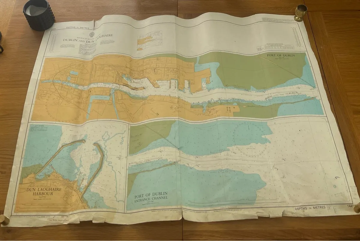 Vintage Dublin Port Sailing Chart - Image 1