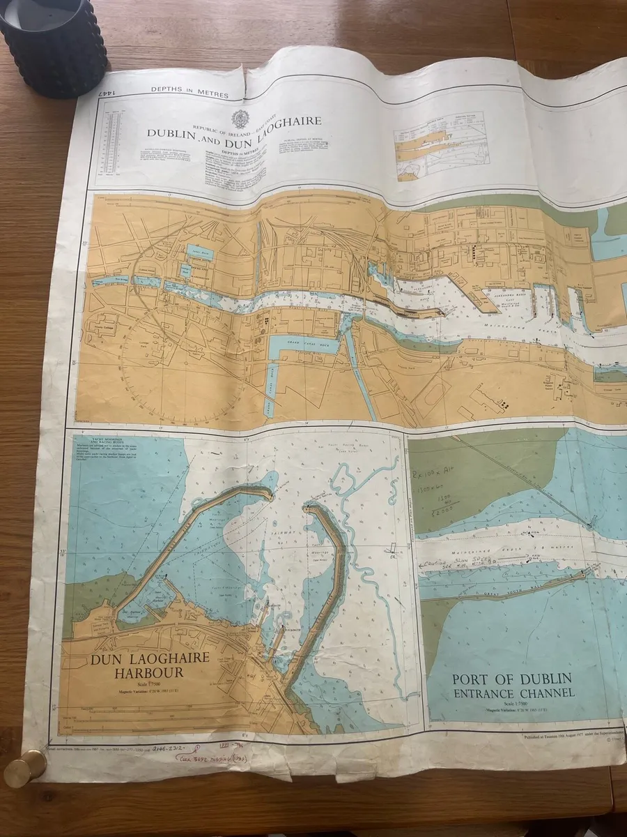 Vintage Dublin Port Sailing Chart - Image 2