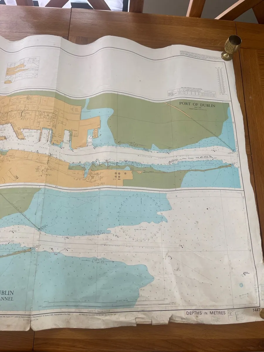 Vintage Dublin Port Sailing Chart - Image 3