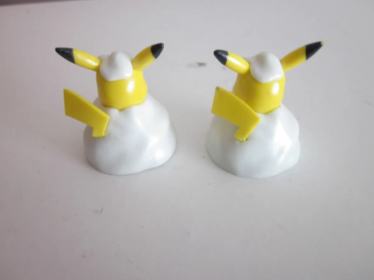 Two 2021 Pokermon  Holiday Pikachu Battle Mini Fig - Image 2