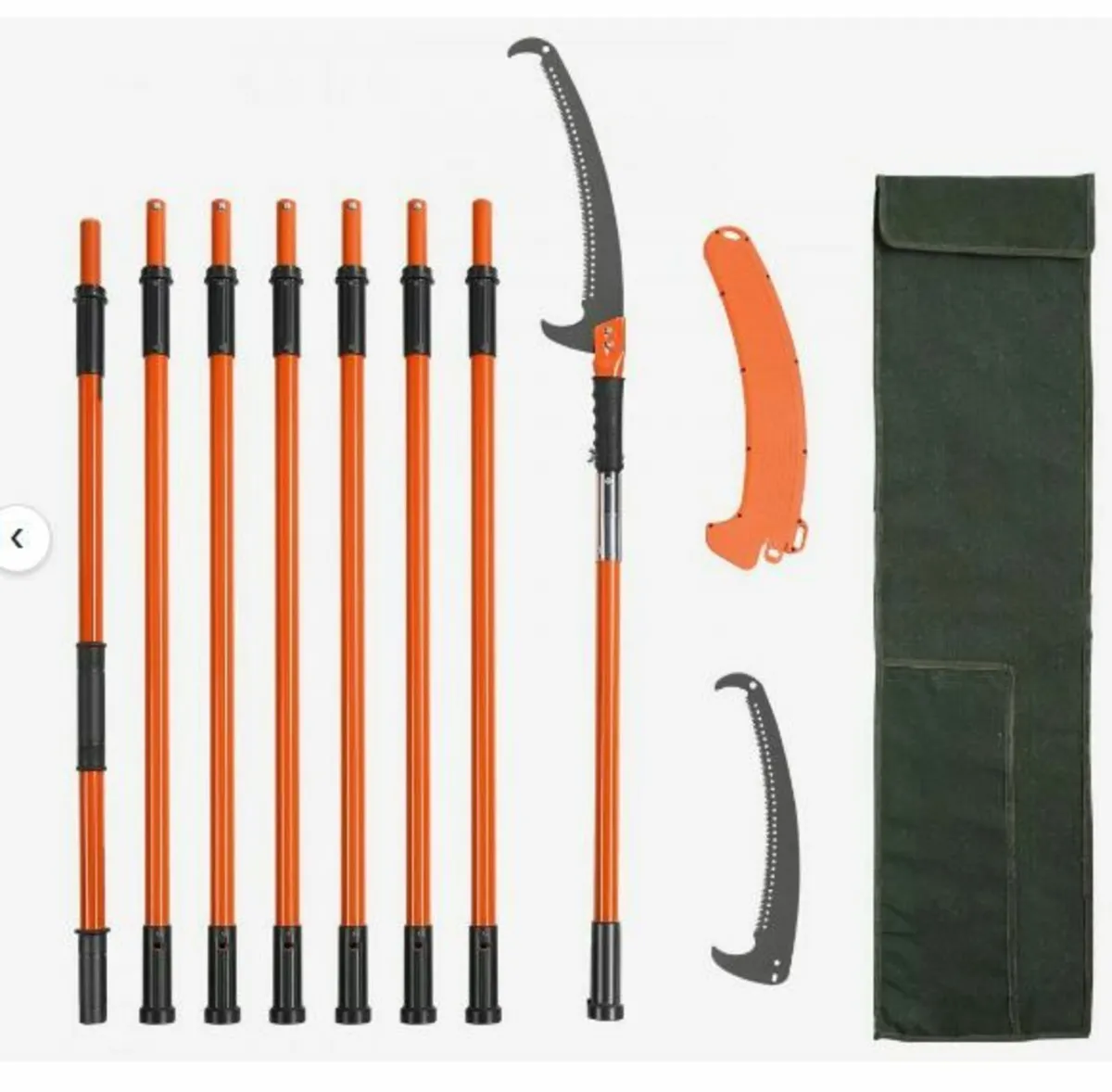 Manual Pole Saw, 7.3-27 ft Extendable Tree Pruner - Image 1