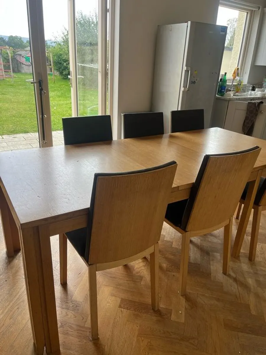 Dining table & 6 chairs - Image 2