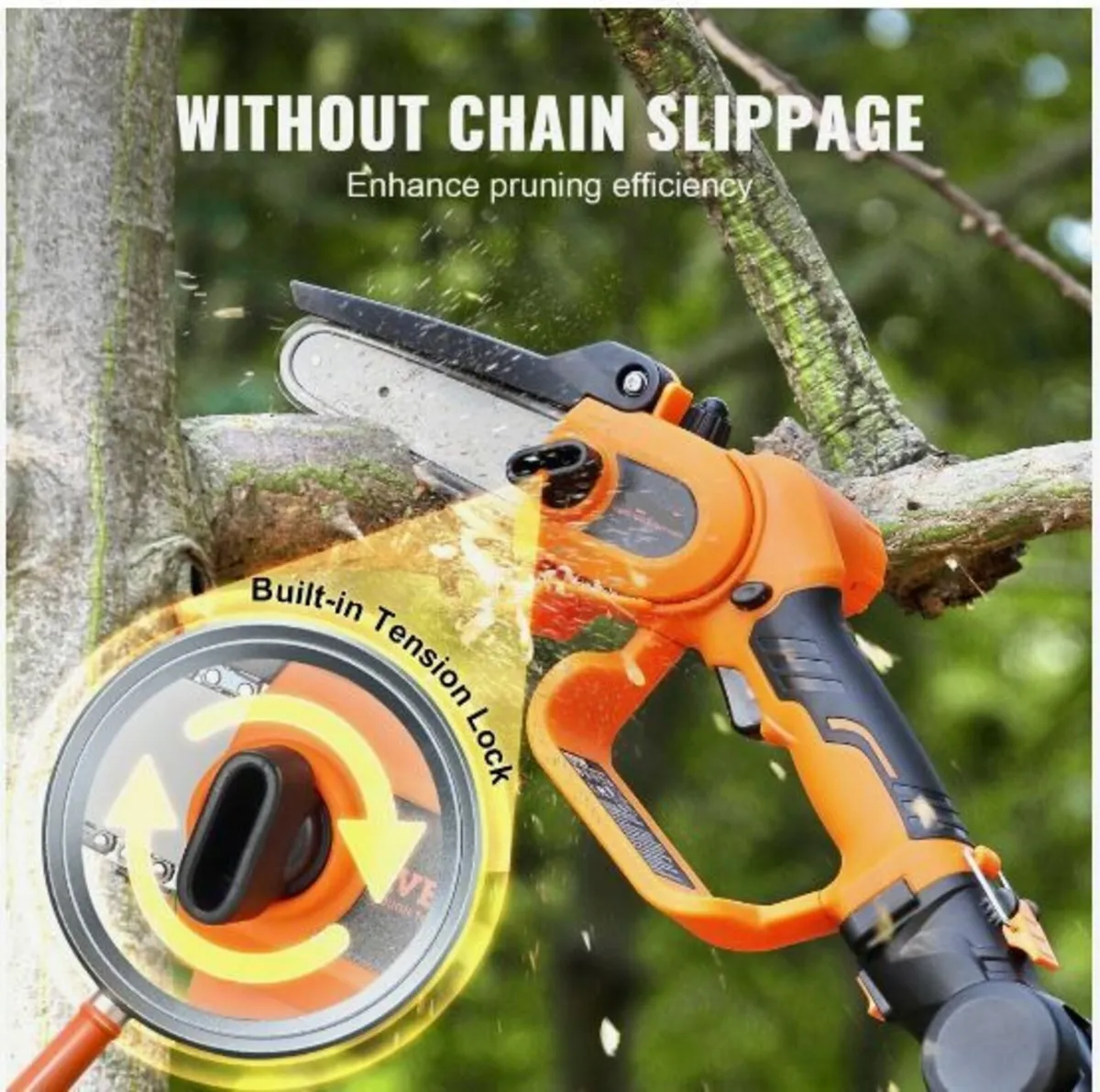2-in-1 Cordless Pole Saw & Mini Chainsaw - Image 3