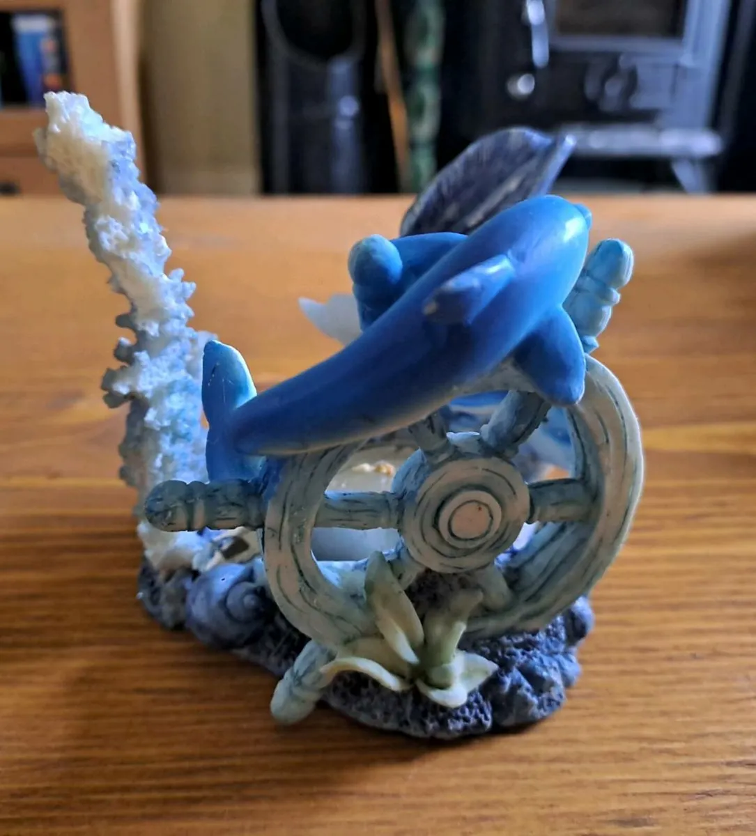 Dolphin scene candle holder - Image 4