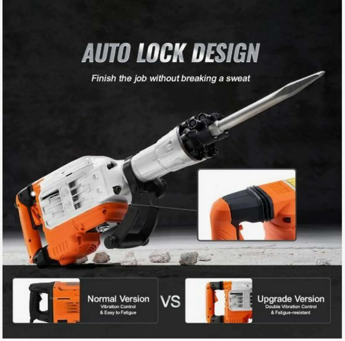 Demolition Jack Hammer Concrete Breaker 3500W - Image 3