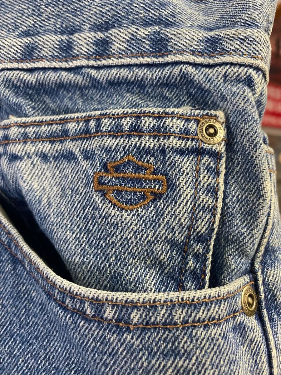Three Pairs of Genuine Harley Riding Jeans - Image 2