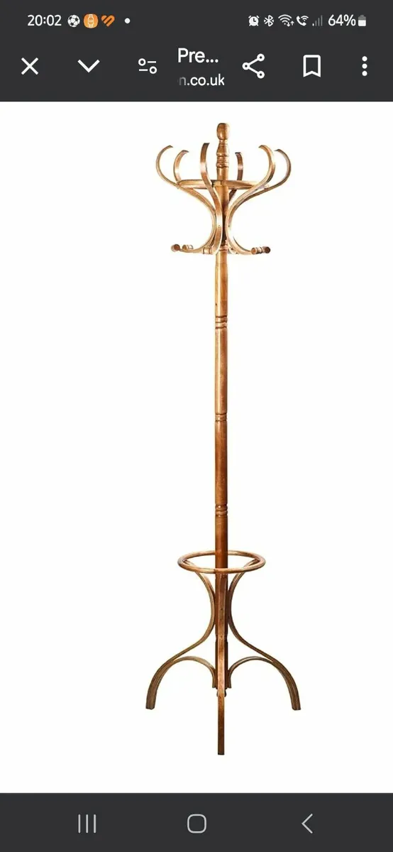 Oak Floor Standing Coat Stand - Image 2