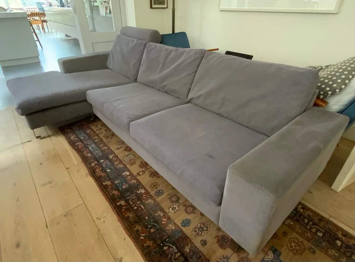 Grey L-Shaped Sofa Bo concept - Image 3