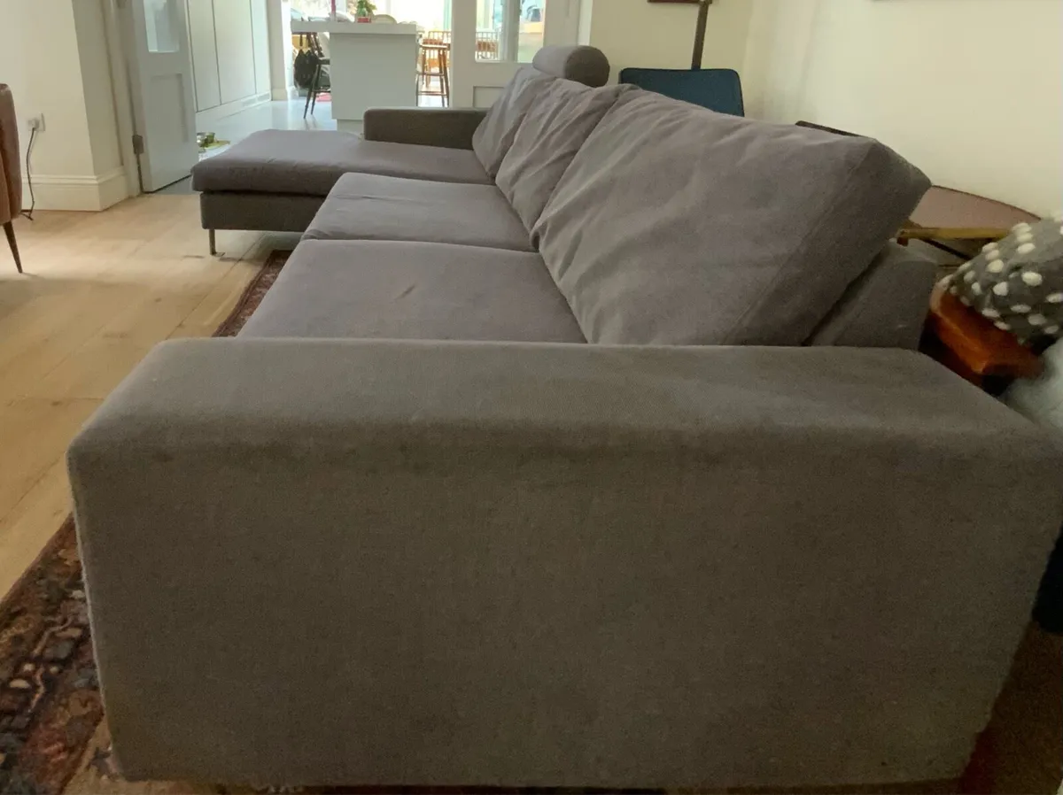 Grey L-Shaped Sofa Bo concept - Image 4