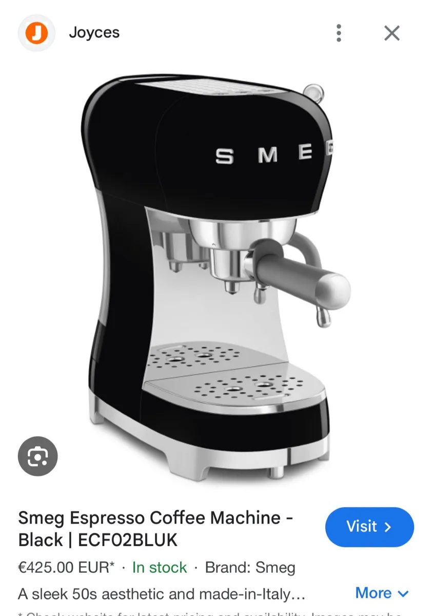 Smeg espresso coffee machine NEW