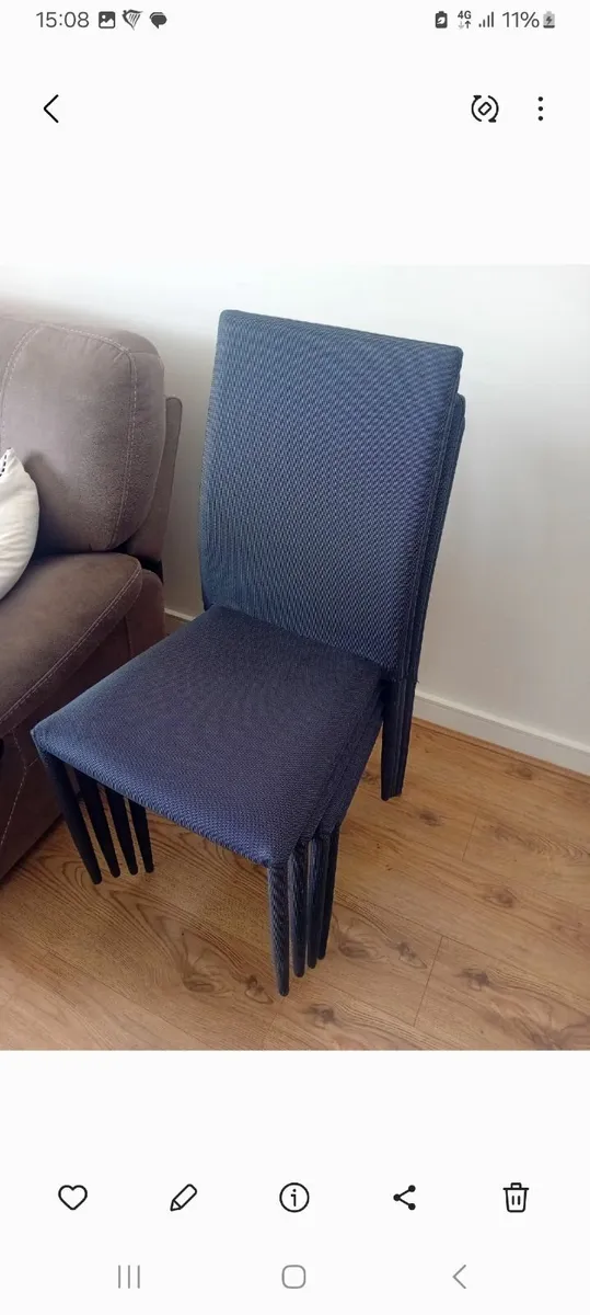 4 Dining chairs - Image 2