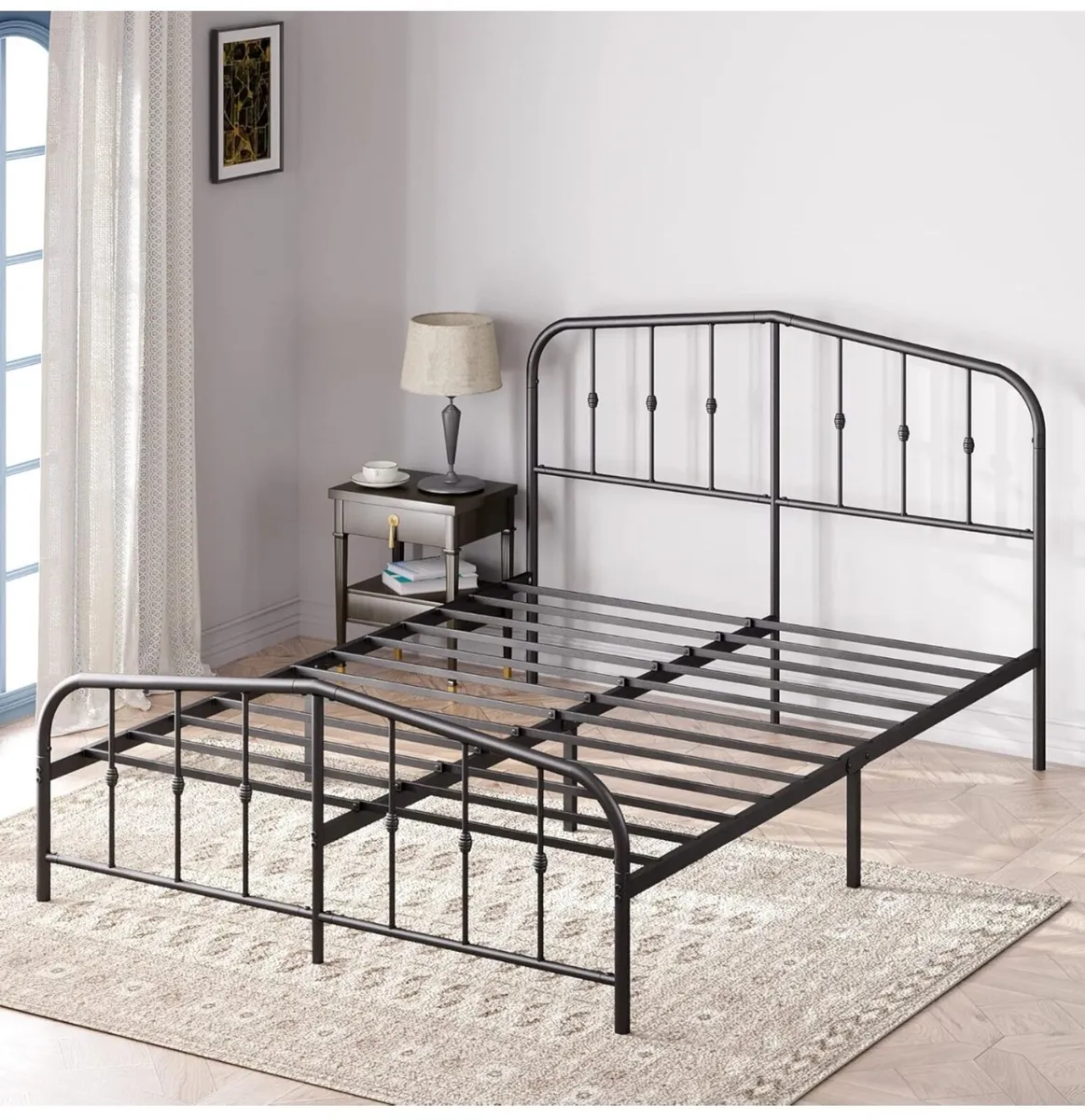 Double Bed frame  Bed 135x190 cm 30 cm Height - Image 4