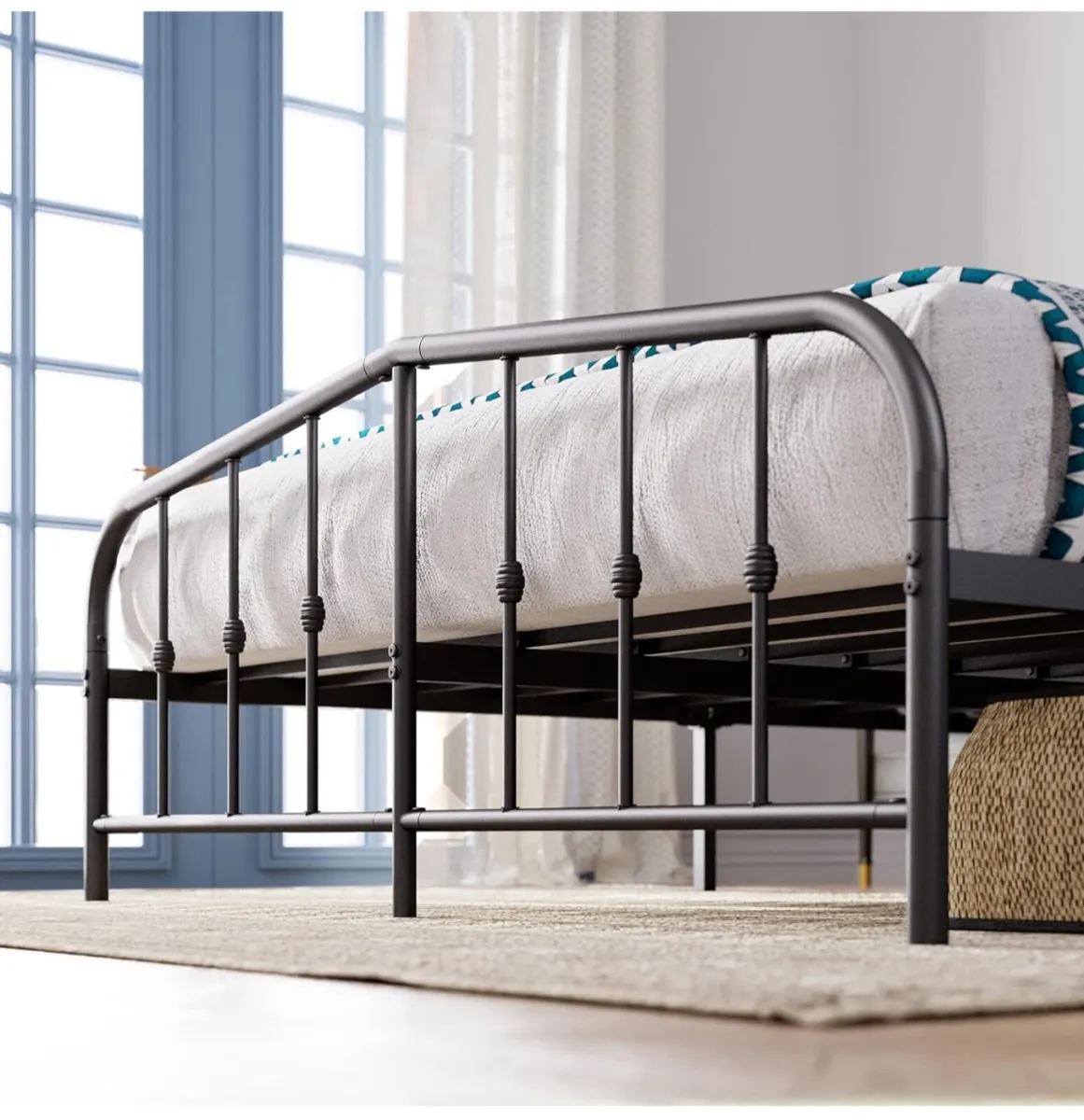 Double Bed frame - Bed 135x190 cm - 30 cm Height w - Image 4