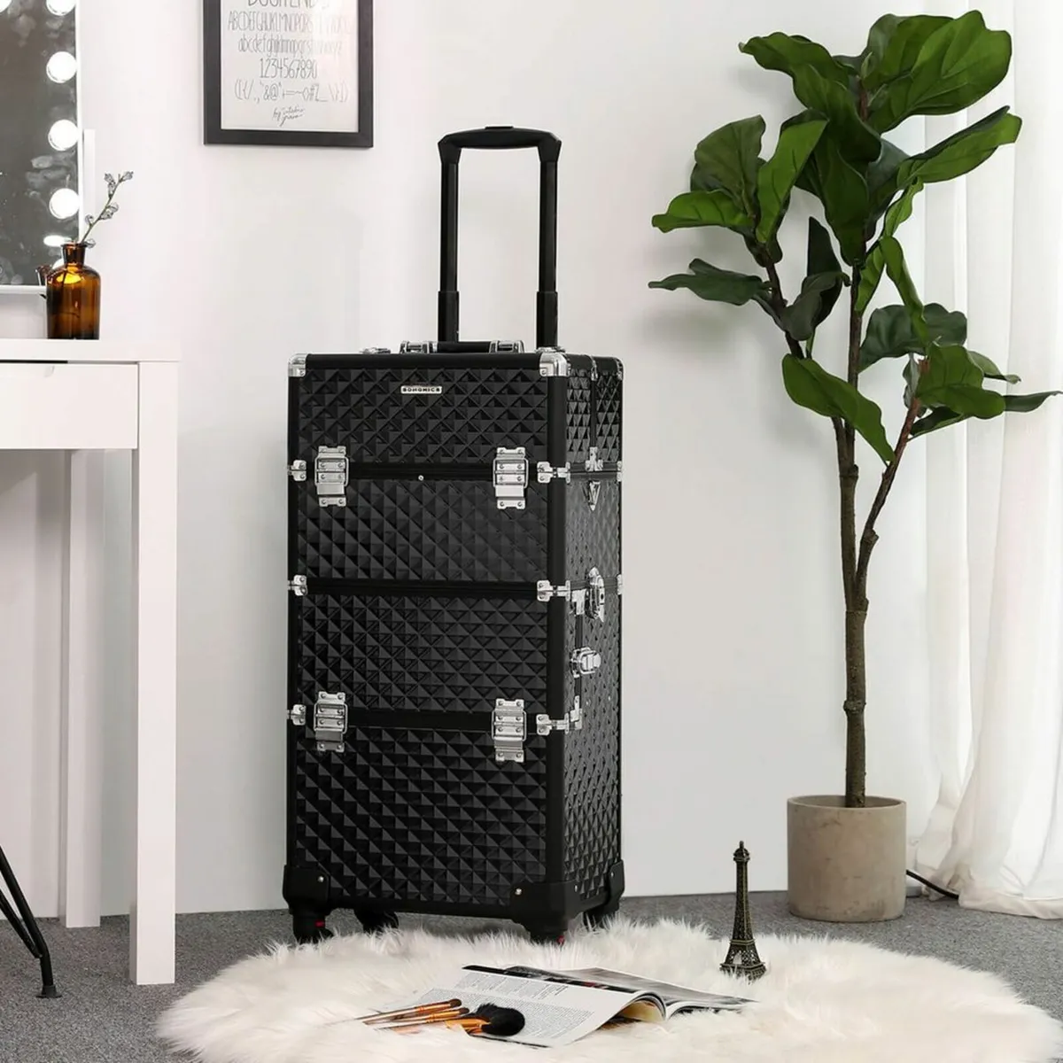 3-in-1 Make-up Trolley Black - Image 3