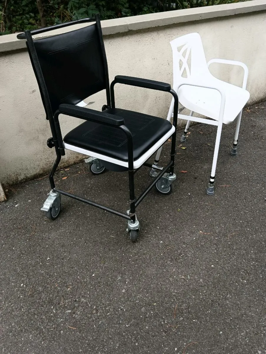 Shower chair,commode come chair.new. - Image 4