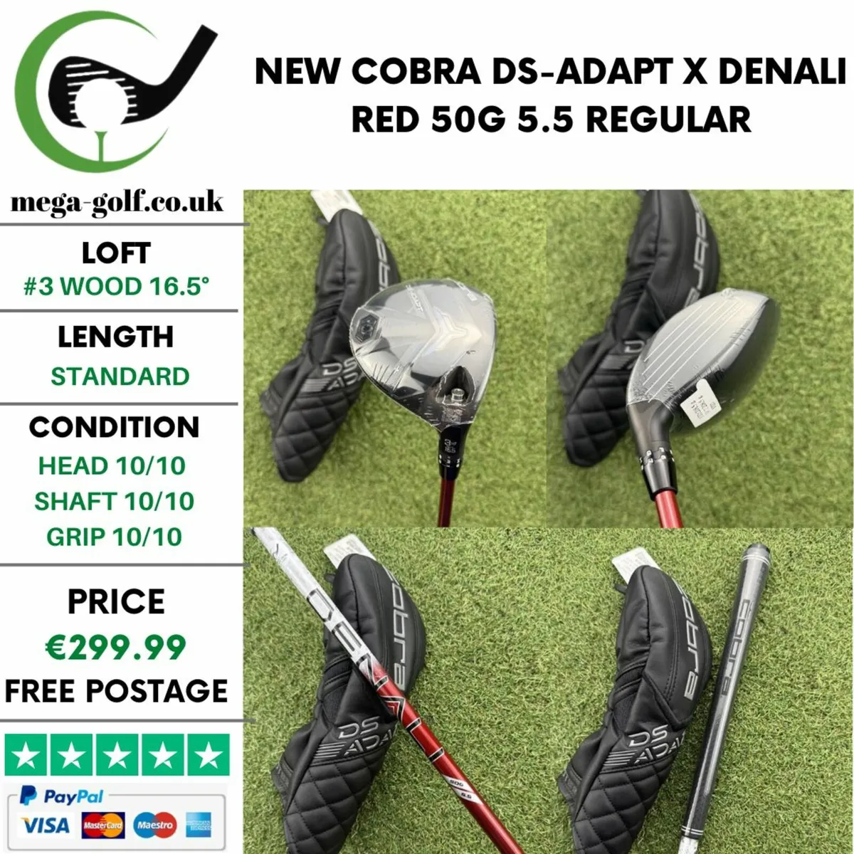 NEW COBRA DS-ADAPT X #3 WOOD 16.5° / REGULAR - Image 1