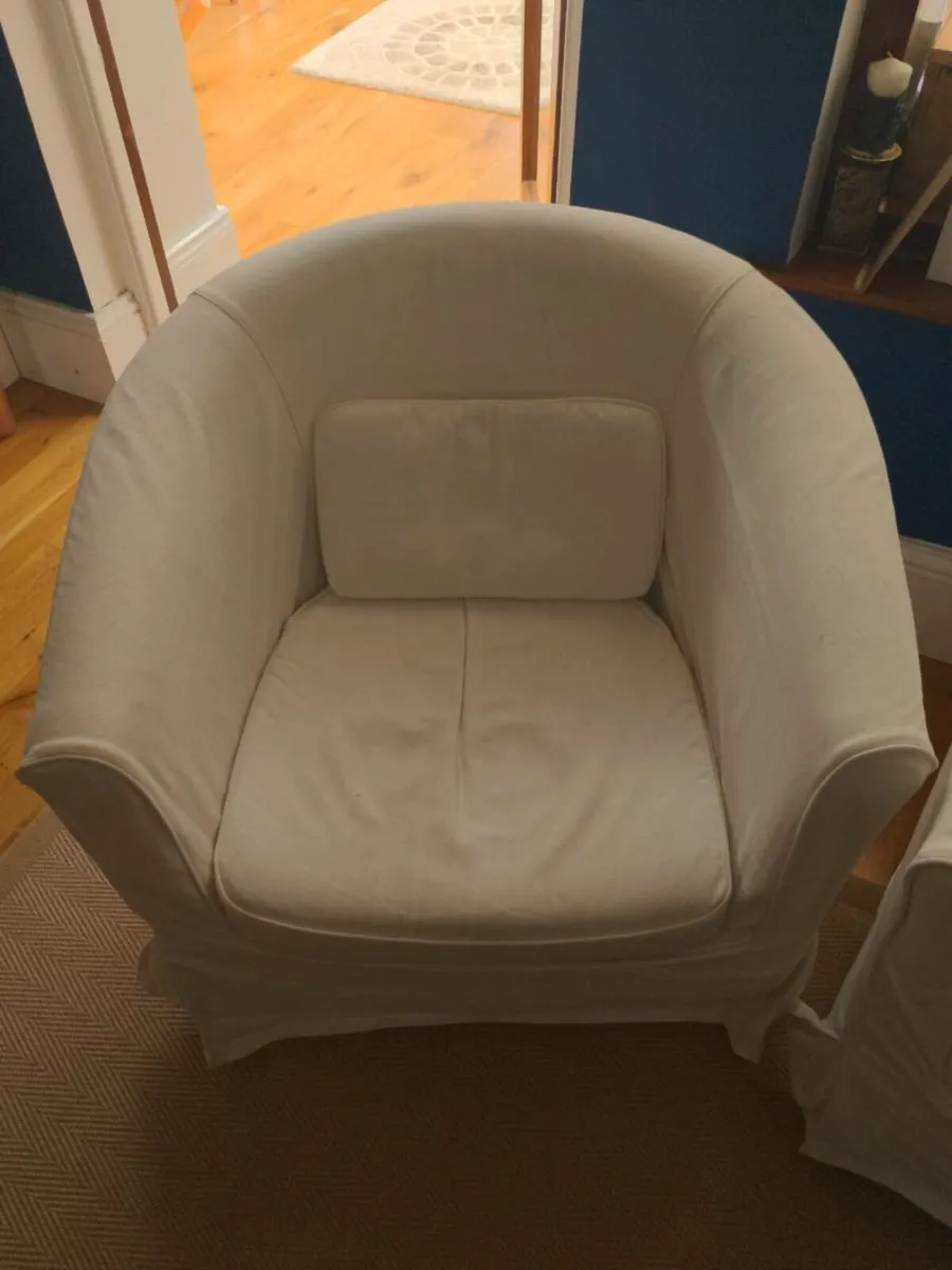 IKEA tub chairs/ armchairs x 2 - Image 2