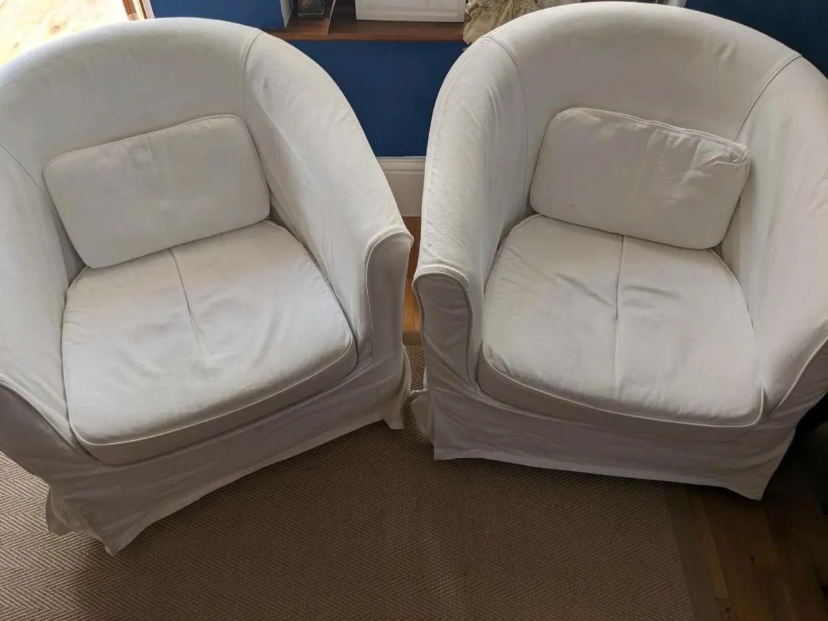IKEA tub chairs/ armchairs x 2 - Image 1