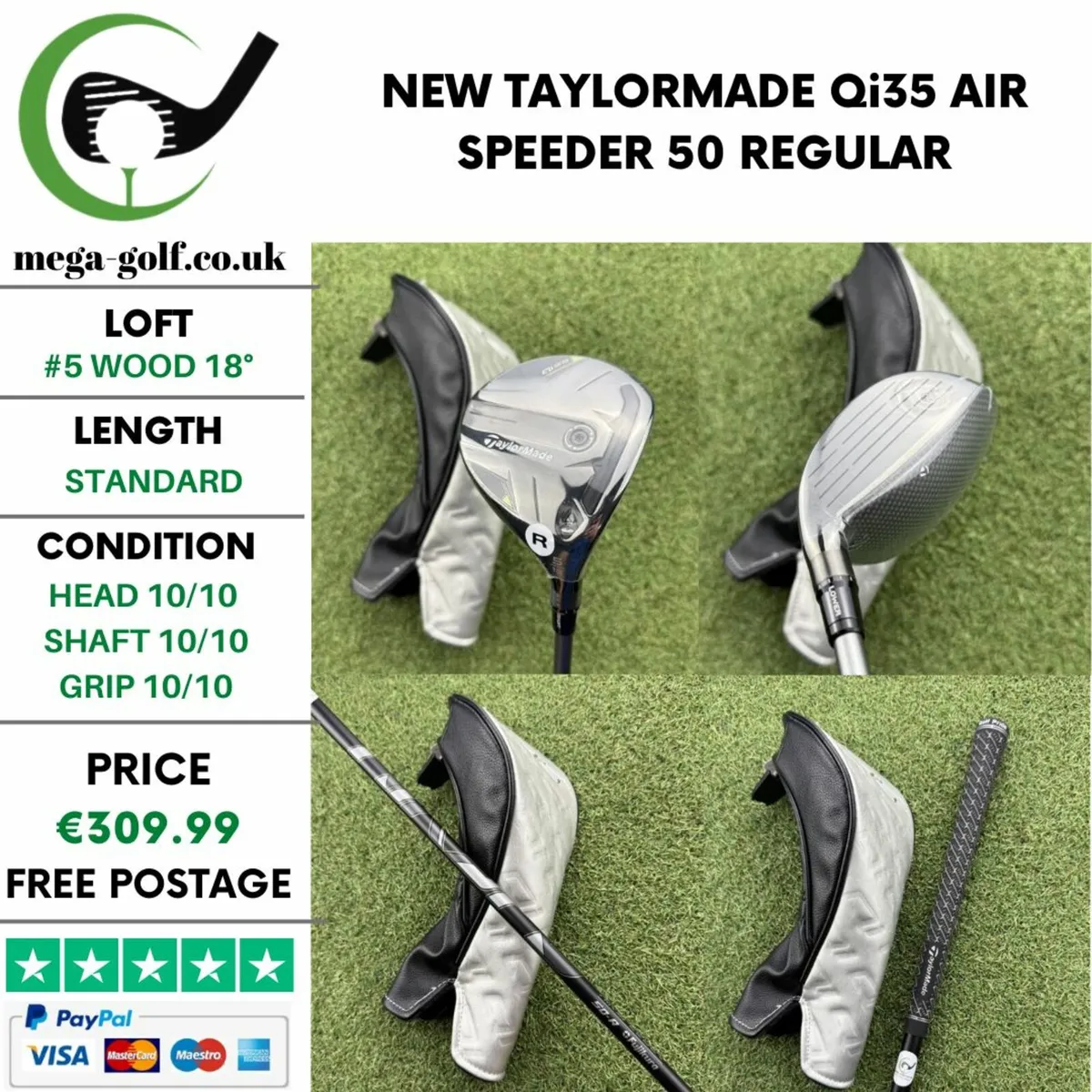 NEW TAYLORMADE Qi35 #5 WOOD 18° / REGULAR - Image 1