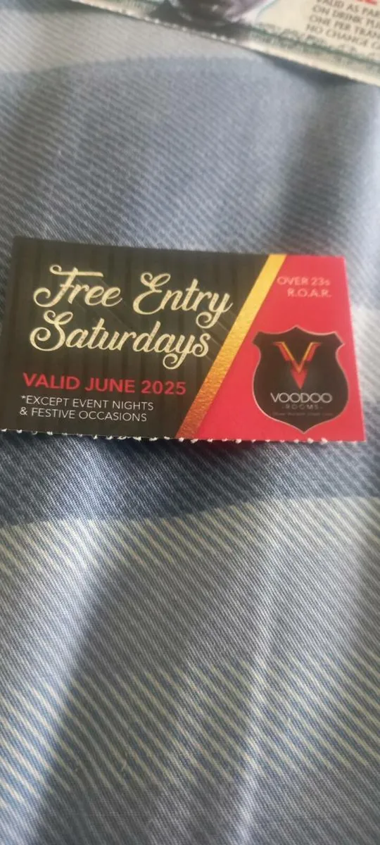 Voodoo rooms vouchers - Image 2