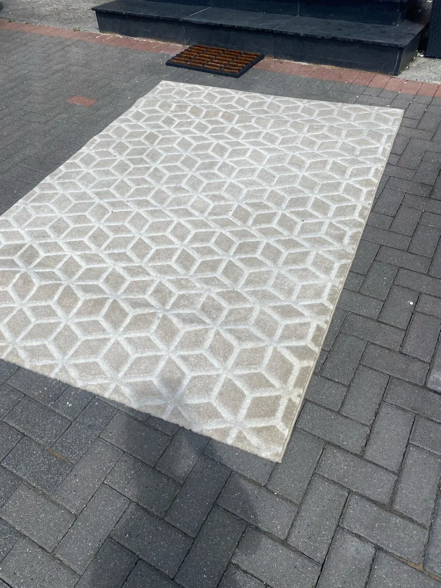 Large cream rug - Image 1