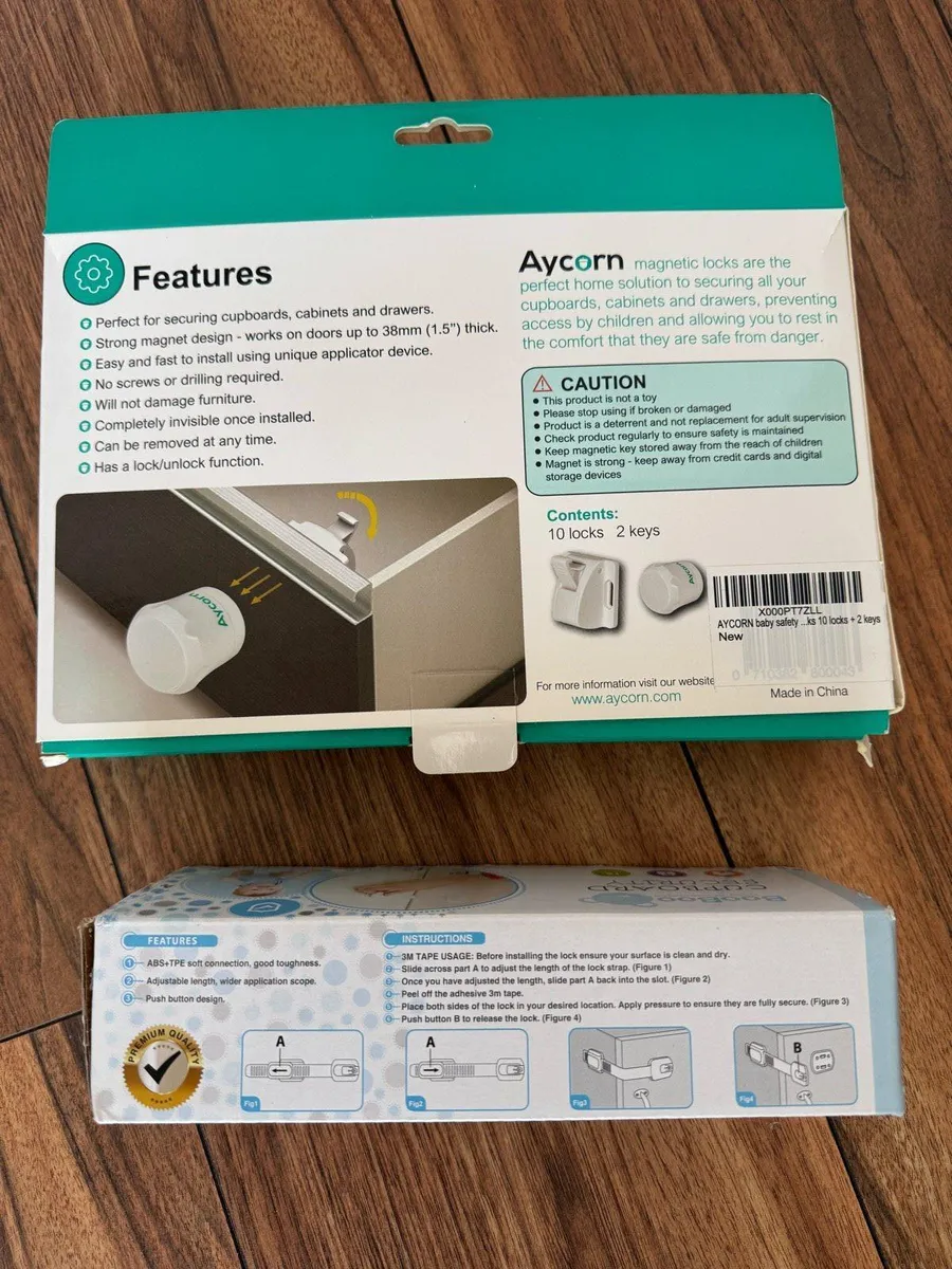 Aycorn & Booboo Child Safety Locks - New - Image 2
