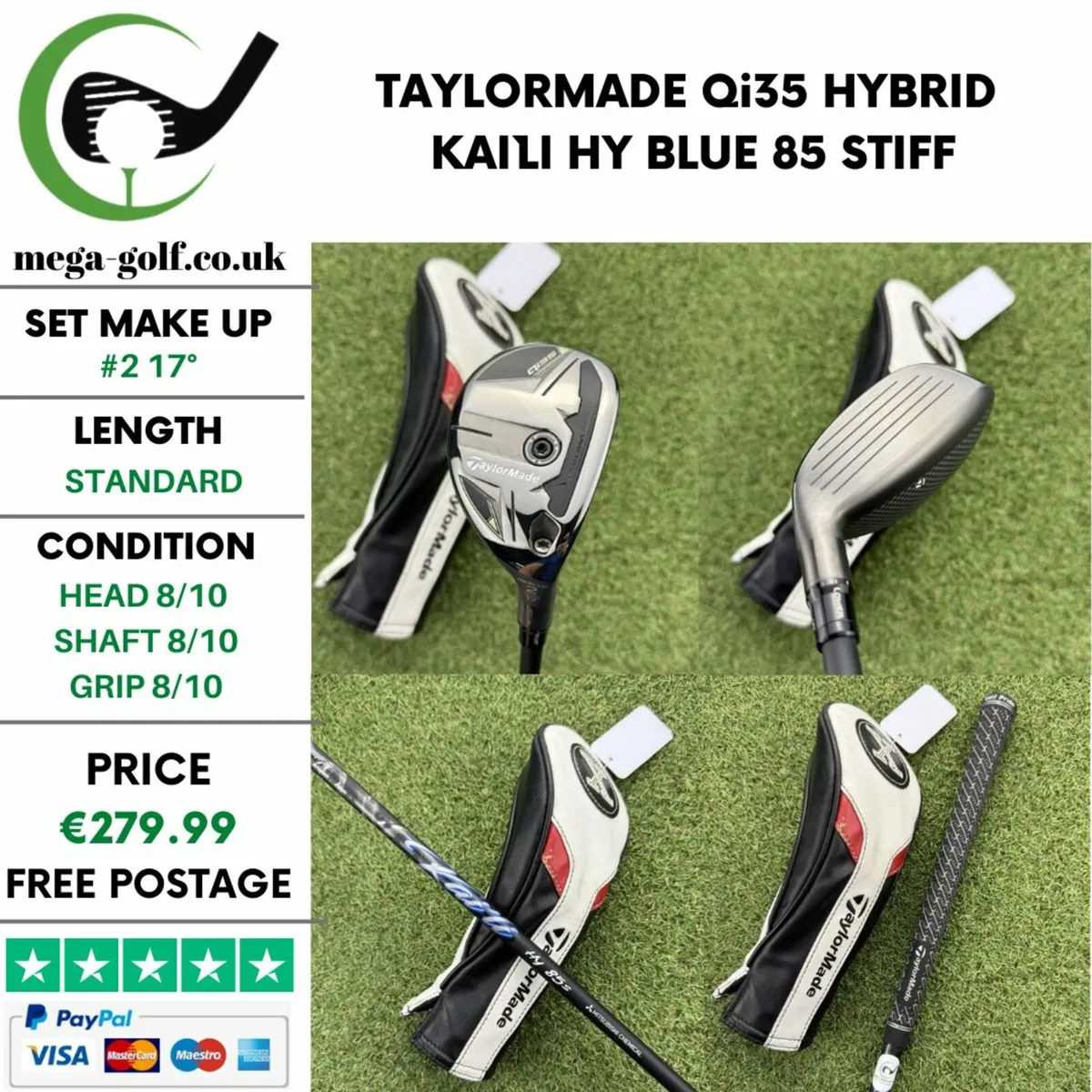 TAYLORMADE Qi35 HYBRID / #2 17° / STIFF - Image 1