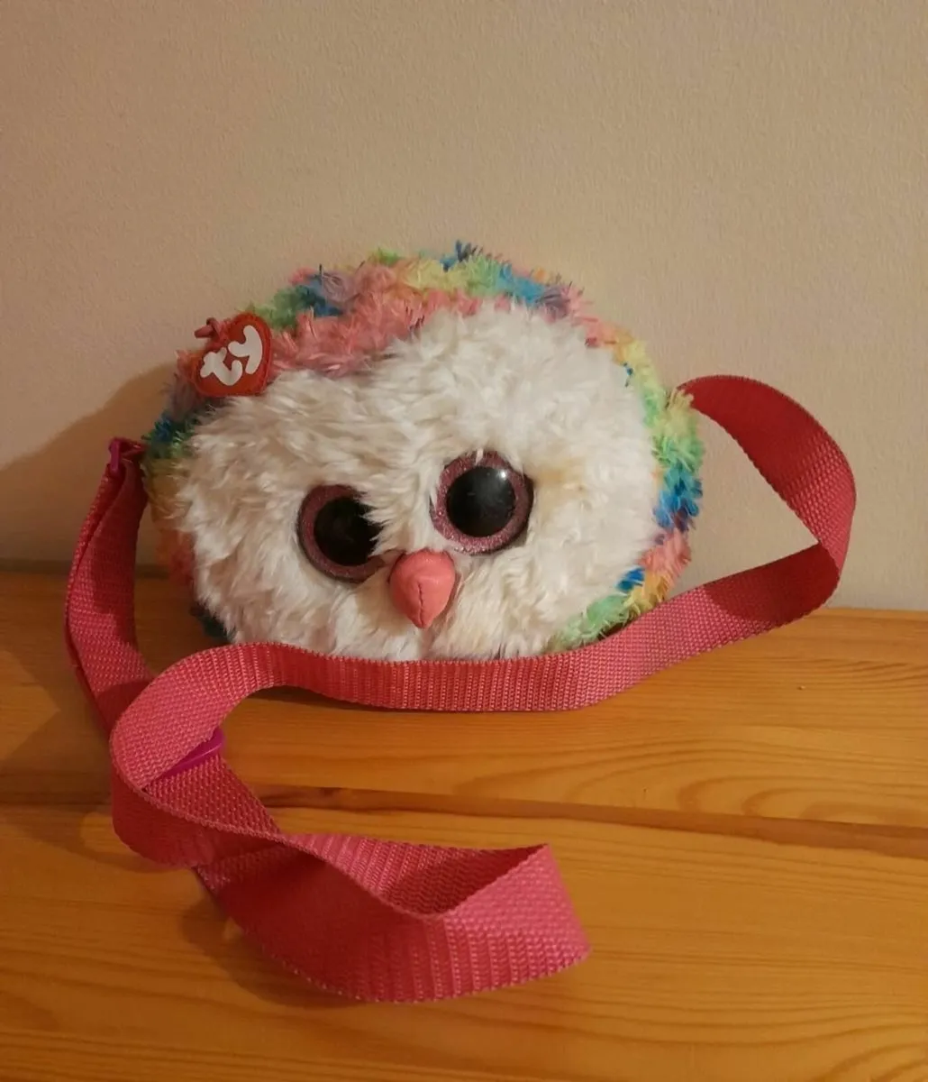 Ty Beanie Owen Owl puffie and shoulder bag - Image 1
