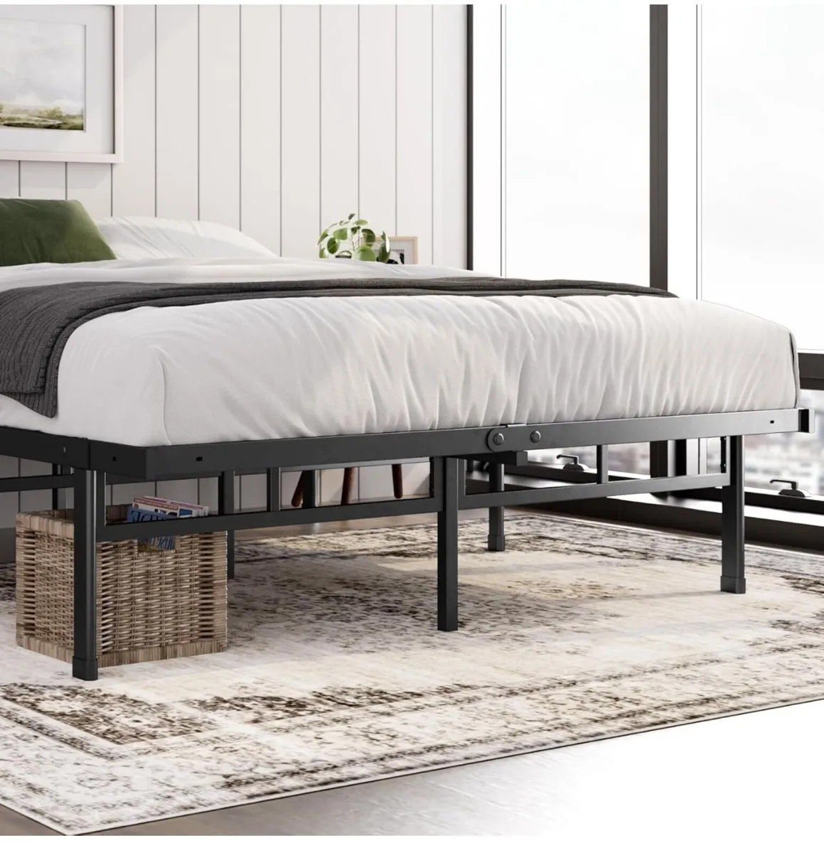 Double Bed frame  Bed 135x190 cm  36cm Height - Image 2