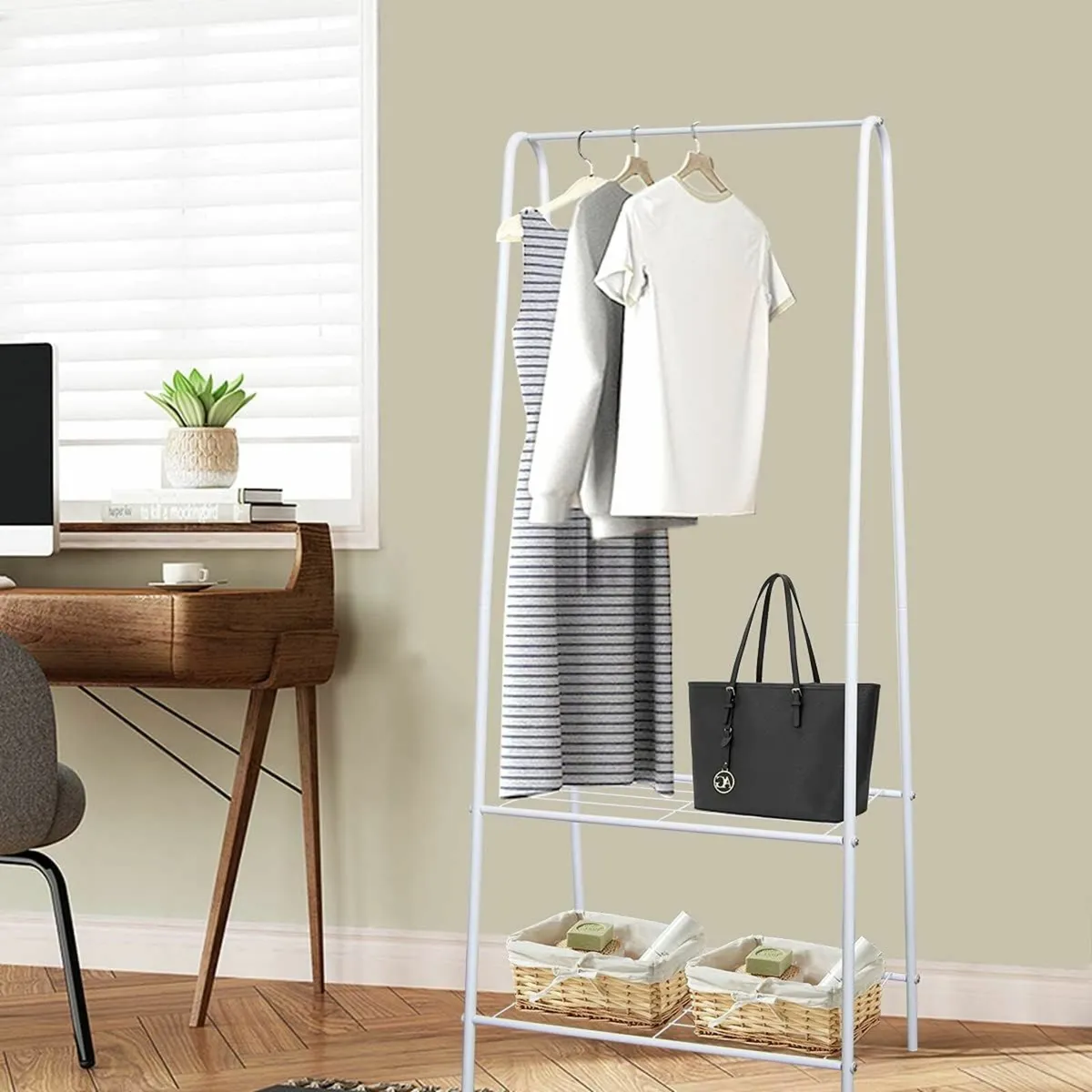 Clothes Rail Stand Garment Coat rack Bedroom - Image 2