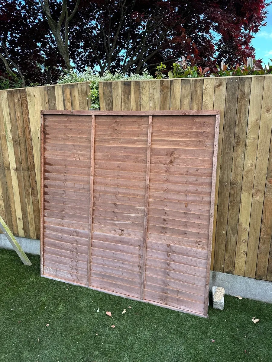 Garden fence panel