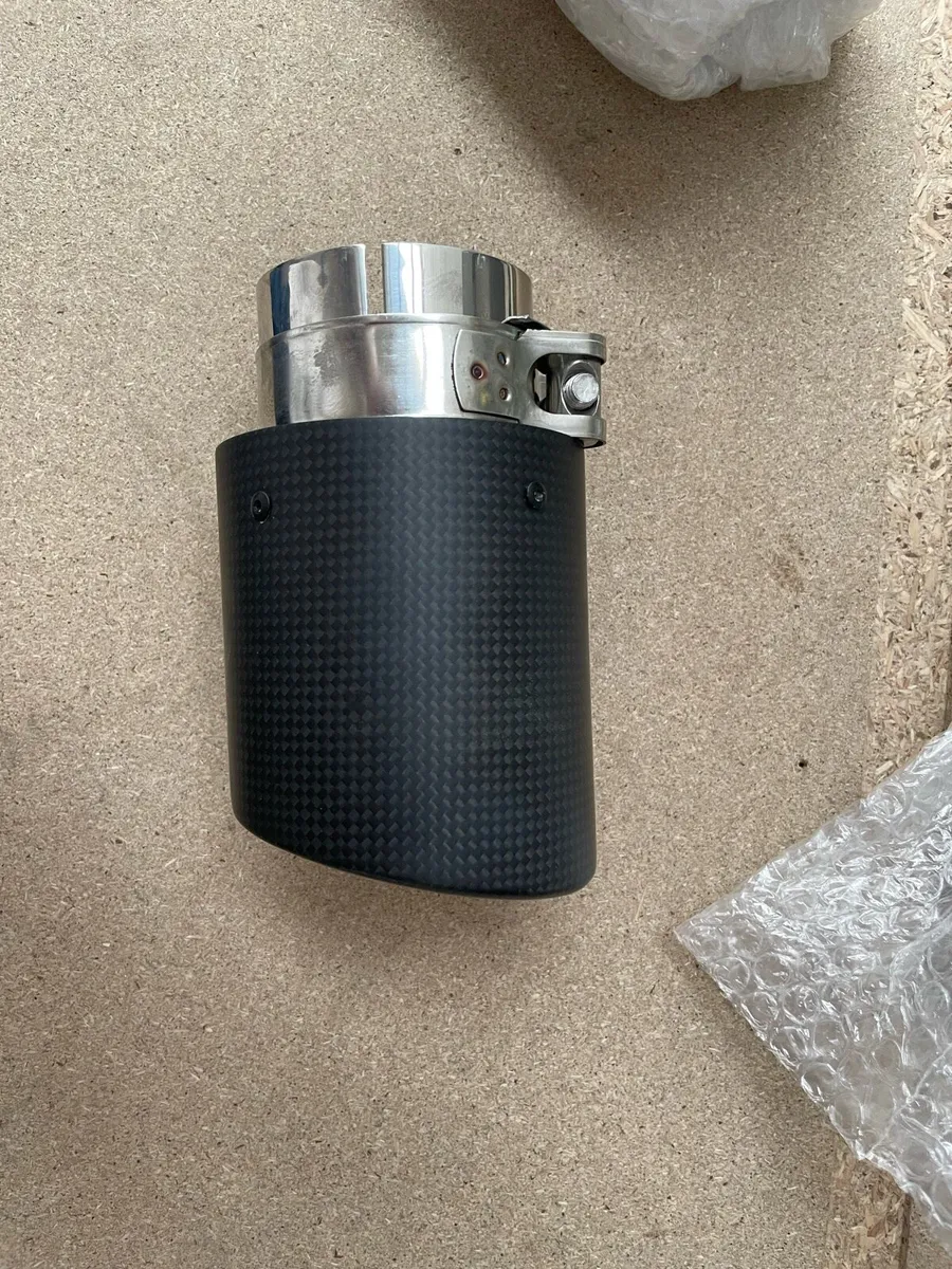 2x BMW F10 carbon exhaust tips - Image 1