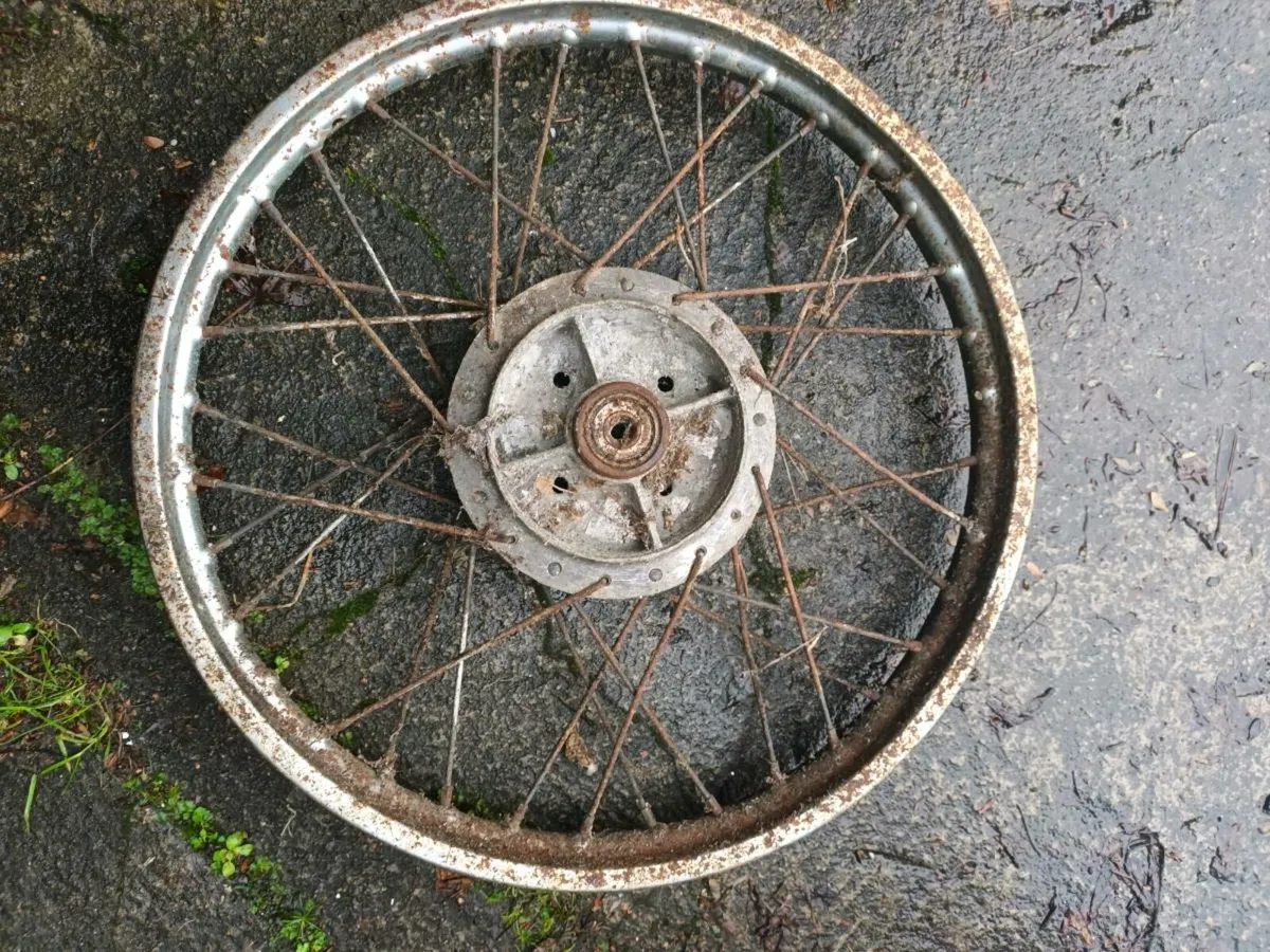 Vintage Motorcycle Wheel