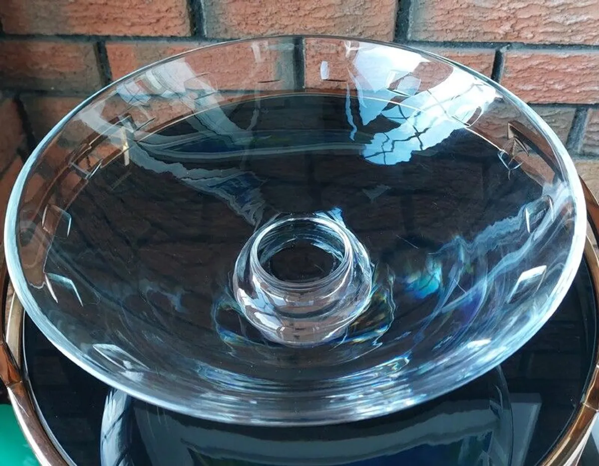 Waterford Crystal JOHN ROCHA "GEO" Oden Pedestal Bowl - Image 1