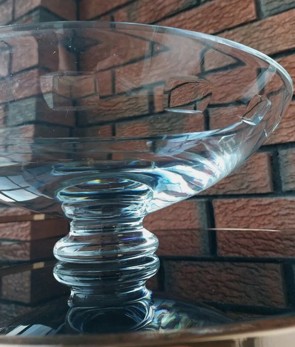 Waterford Crystal JOHN ROCHA "GEO" Oden Pedestal Bowl - Image 4