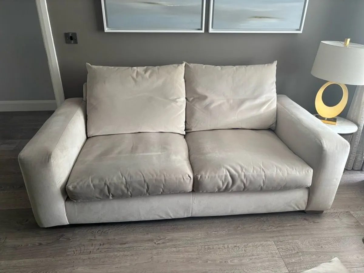 Lisbon Large Cream Couch 210cm x 100 cm - Image 1