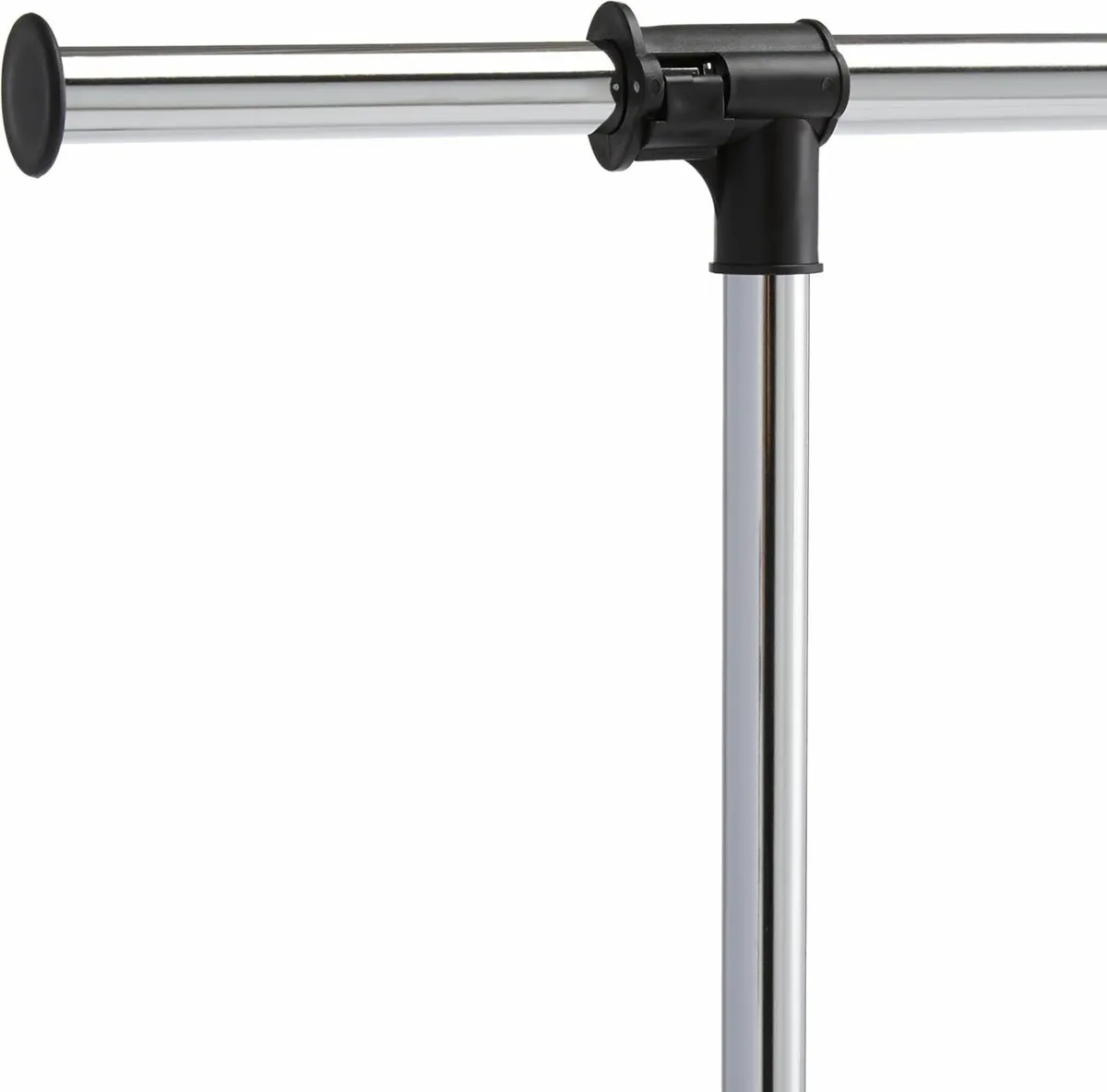 Clothes Rail with Wheels, Chrome 91.5-145cm - Image 4